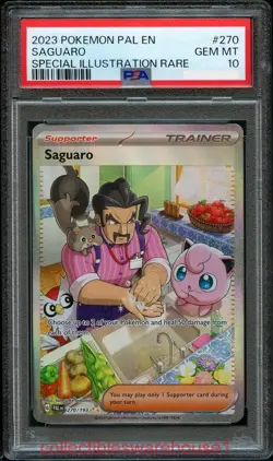 Pokemon Paldea Evolved Saguaro 270 PSA 10 - Image 1