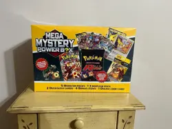 Pokemon Mega Mystery Power Box 2025 New/Sealed - 5 Packs, 1 3-Booster Pack, More - Image 1