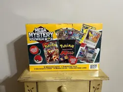 Pokemon Mega Mystery Power Box 2025 New/Sealed - 5 Packs, 1 3-Booster Pack, More - Image 3