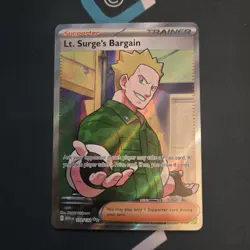 Lt. Surge's Bargain 170/132 Me01: Mega Evolution Holo Pokemon TCG NM - Image 1