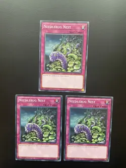 Yugioh Needlebug Nest SR02-EN037 / SR07-EN037 1st Edition Common LP/MP X3 - Image 1