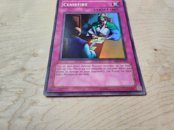 Yu-Gi-Oh! Ceasefire Unlimited Super Rare DB1-EN083 Exactly as Seen - Image 2