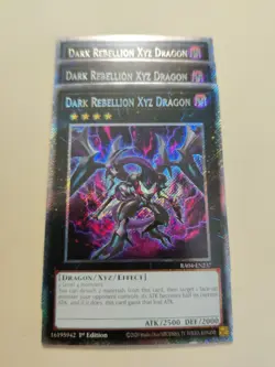 3x Dark Rebellion Xyz Dragon RA04-EN237 Platinum Secret Rare 1st Ed NM/LP - Image 1
