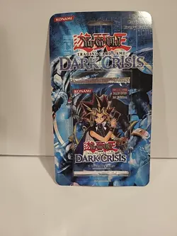YU-GI-OH! DARK CRISIS Booster Blister Hang Pack English Ed. Konami 1996 1st Ed. - Image 1