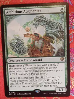 Ambitious Augmenter Secrets of Strixhaven Magic The Gathering MTG green turtle - Image 1