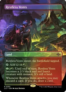 Restless Vents Foil Borderless The Lost Caverns of Ixalan NM MTG - Image 1