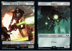 4 x Necron Warrior // Insect Double-Sided Token - Universes Beyond: Warhammer 40 - Image 1