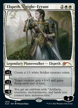 MTG Elspeth, Knight-Errant (1001) - Foil, Light Play, English Secret Lair Drop S - Image 1