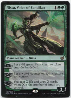 Nissa, Voice of Zendikar *Foil* DDR 1 NM - Image 1