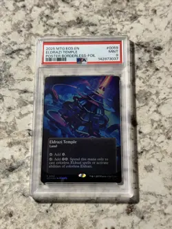 Eldrazi Temple POSTER BORDERLESS FOIL EOS 59 PSA 9 (MTG Edge of Eternities 2025) - Image 1