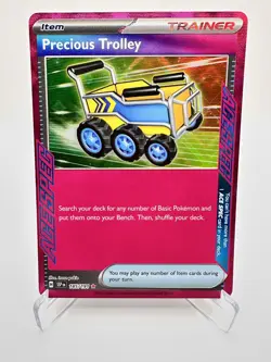 Precious Trolley 185/191 Sv08: Surging Sparks Holo Pokemon Near Mint - Image 1