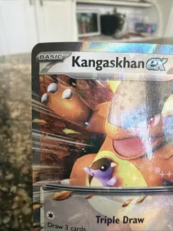Pokemon Scarlet & Violet Black Star Promo #55 Kangaskhan ex Rare Holo Card NM - Image 2