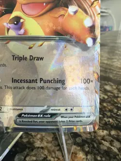Pokemon Scarlet & Violet Black Star Promo #55 Kangaskhan ex Rare Holo Card NM - Image 4