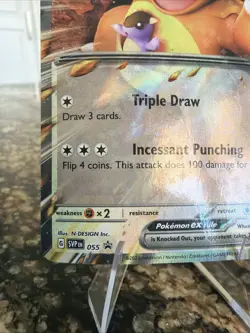 Pokemon Scarlet & Violet Black Star Promo #55 Kangaskhan ex Rare Holo Card NM - Image 5
