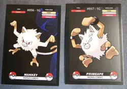 MANKEY X PRIMEAPE EVOLUTION LOT - POKEMON KANTO CREALASER RARE TCG CARDS - Image 1