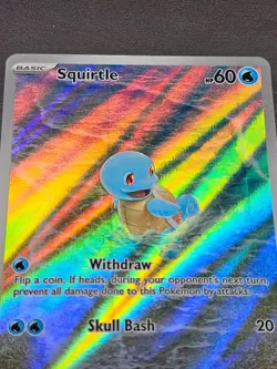 Squirtle 170/165 - Pokemon Scarlet & Violet 151 Illustration Rare - Image 3