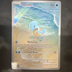 The Pokemon Company Squirtle 170/165 151 Illustration Rare Holo Basic English 6… - Image 1