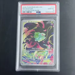 Pokemon Bulbasaur Me01 Mega Evolution 133/132 Illustration Rare Holo PSA 10 - Image 1