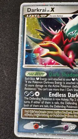 Darkrai Lv.X Black Star Promo DP19 Pokemon Diamond & Pearl Series Pokemon Card - Image 2
