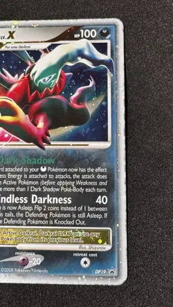 Darkrai Lv.X Black Star Promo DP19 Pokemon Diamond & Pearl Series Pokemon Card - Image 3