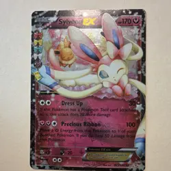 Pokemon Sylveon EX Ultra Rare Full Art Holo RC21/RC32 Generations Basic 170 HP - Image 2