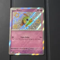 Pokemon Natu 131/091 Paldean Fates Shiny Rare Holo Basic 50HP English - Image 1