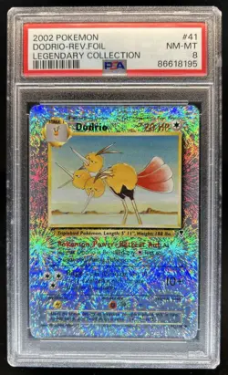 2002 Pokemon Legendary Dodrio Reverse Holo #41/110 PSA 8 - Image 1