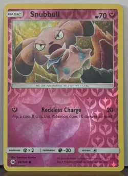 Pokemon TCG Snubbull 90/149 Sun & Moon Reverse Holo NM NS4 - Image 1