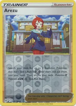 AREZU 153/196 LOST ORIGIN POKEMON (REVERSE HOLO, NM) - Image 1