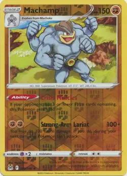 MACHAMP 088/196 LOST ORIGIN POKEMON (REVERSE HOLO, NM) - Image 1