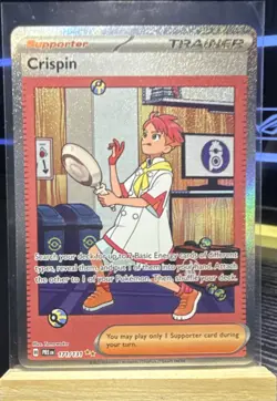 Pokemon TCG Crispin Trainer 171/131 Sv: Prismatic Evolutions Special Rare Holo - Image 1