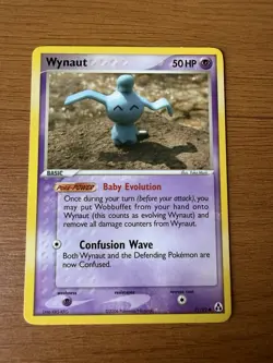 Pokemon Wynaut 71/92 EX Legend Maker Regular Common Basic Psychic 50 HP Card - Image 1