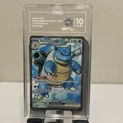 2023 POKEMON SV 151 - MEW EN #184/165 BLASTOISE EX ULTRA RARE TAG 10 - Image 1