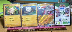 NM Pokemon Annihilape EX SVP032 + Mankey + Primeape Black Star Promo Cards - Image 1