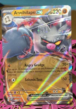 NM Pokemon Annihilape EX SVP032 + Mankey + Primeape Black Star Promo Cards - Image 2