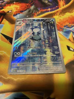 Pokemon TCG Poliwhirl Full Art 176/165 151 Card NM/M Condition - Image 1