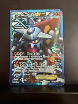 Pokemon TCG Heatran-EX Plasma Freeze 109/116 Holo Full Art - DMG - Image 1