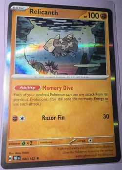 Relicanth 084/162 Holo Rare Pokemon 2024 Temporal Forces Holo NM - Image 1