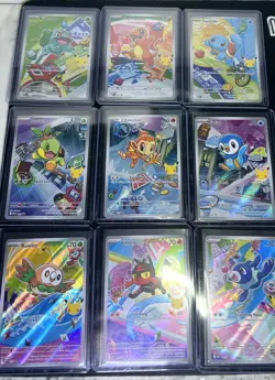 Pokemon 2026 First Partner Illustration Collection Series 1 Promo Set (9 Cards) - Image 1