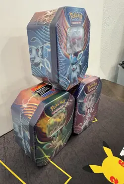 Pokemon TCG Evolution Celebration Tins - Set Of 3 Leafeon Glaceon & Sylveon Lot - Image 3