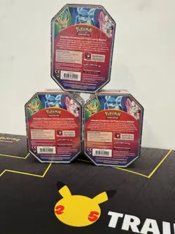 Pokemon TCG Evolution Celebration Tins - Set Of 3 Leafeon Glaceon & Sylveon Lot - Image 4