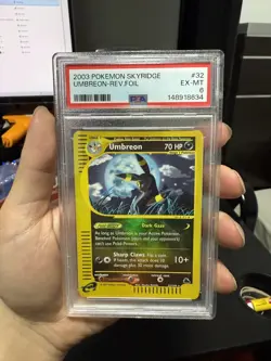 2003 Pokemon Skyridge Umbreon Reverse Foil #32 Umbreon PSA 6 EX-MT - Image 1
