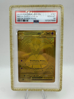 Pokemon 2025 Mega Gardevoir ex 187 Gold Hyper Rare Mega Evolution GEM MT PSA 10 - Image 1