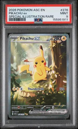 Pikachu ex - Pokemon Ascended Heroes #276 PSA 9.0 - Image 1