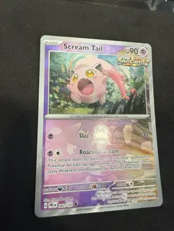 Pokemon 2025 Prismatic Evolutions Scream Tail Master Ball 42 NM or Better - Image 1