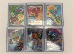 Pokemon First Partner Illustration Collection Series 1 Kanto Gen 1/4Starters Set - Image 1