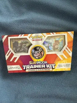 Pokemon Sun & Moon Trainer Kit Lycanroc & Alolan Raichu Starter 2-Player - Image 1