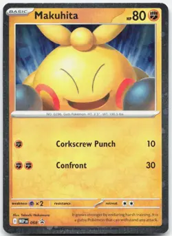 Makuhita - 068 (Cosmos Holo) Promo ME: Mega Evolution Promo Pokemon Near Mint - Image 1