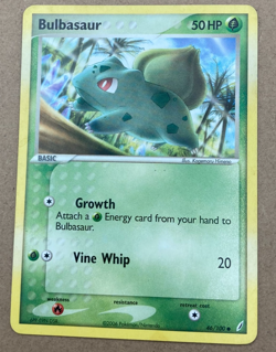 Pokemon Bulbasaur EX Crystal Guardians 46/100 LP - Image 1