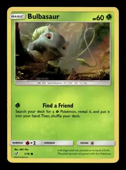 Bulbasaur Holo 1/18 Detective Pikachu Pokemon TCG - Image 1